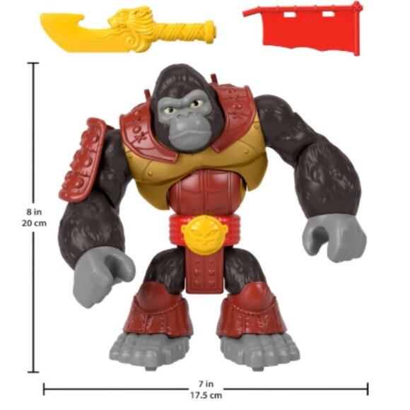 Fisher-Price Imaginext Preschool Toy Silverback Gorilla Smash 8-in Figure - Picture 7 of 7